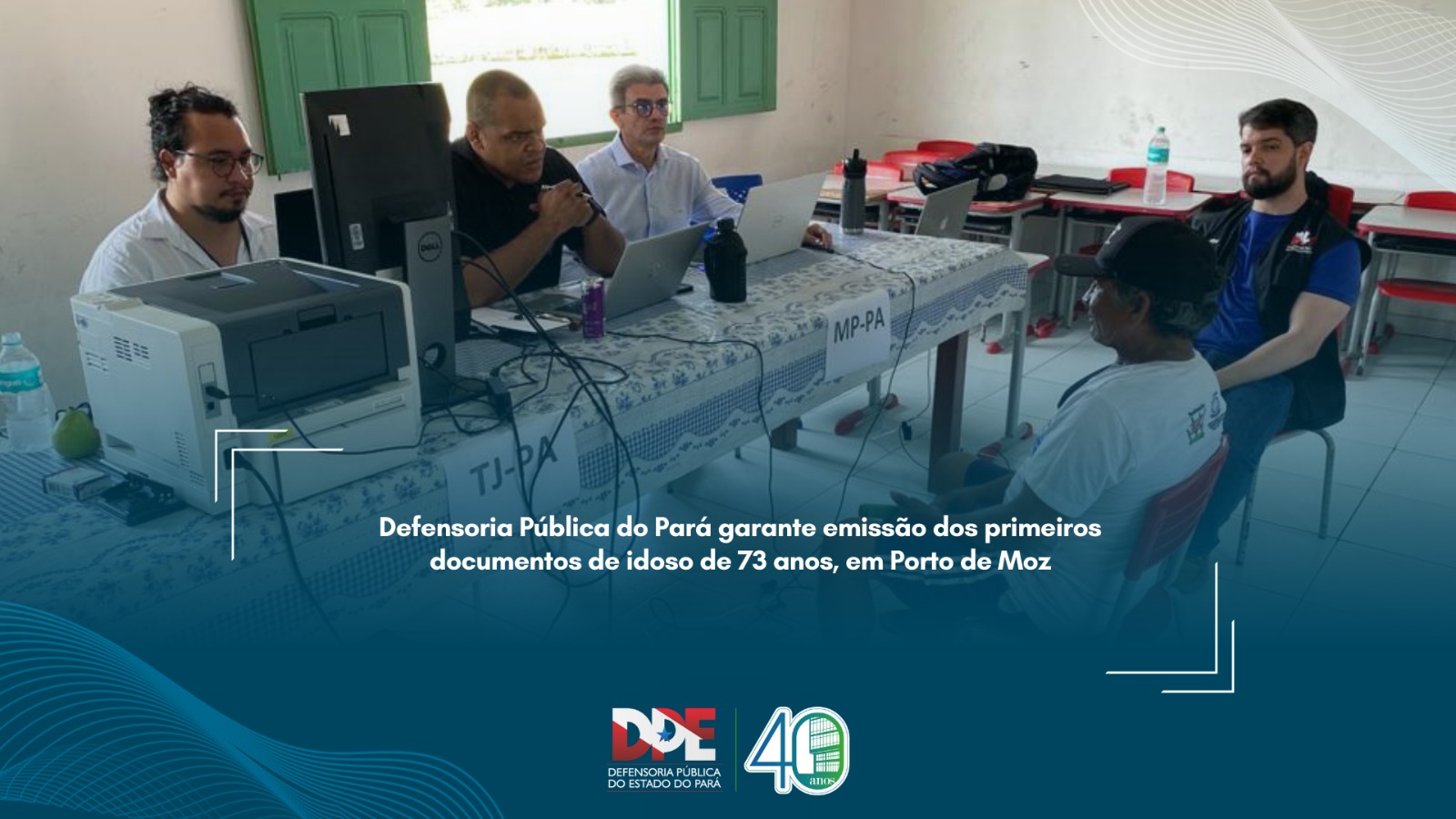 Defensoria Pública do Pará garante emissão dos primeiros documentos de idoso de 73 anos, em Porto de Moz